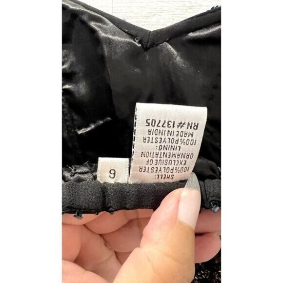 Shail K Women's Strapless Sequin Short Cocktail Dress  Hand‎ Beaded Prom gown - Picture 8 of 8